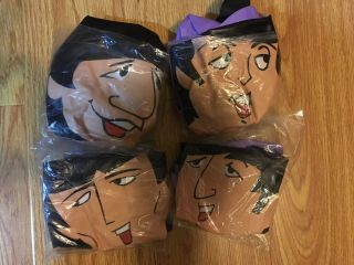 Vintage Collectible The Beatles Inflatable 1966 Blow Up Dolls 15 " Set