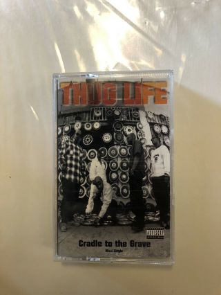 2pac Thug Life Cradle To The Grave Us Single Cassette Tape Like Rare Rap