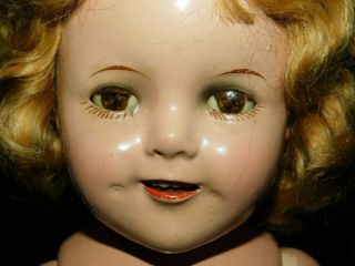Vintage 1934 Ideal 18 " Composition Marked: Shirley Temple // Ideal N.  & T.  C.  Doll