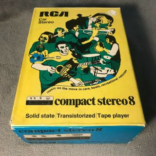 Vintage Nos Rca 12r490 Car Compact Stereo 8 Track Player -