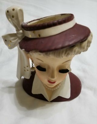 Vintage 1956 “lucy” Head Vase Napco C2633a - 5 1/2 " Head Vase.