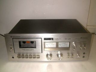 Vintage Kenwood Kx - 1030 3 - Head Single Cassette Deck Player Recorder As - Is