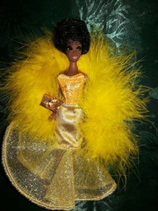 Topper Dawn Pippa Doll Gorgeous Green Eyed Dale In Fabulous Gold Evening Gown