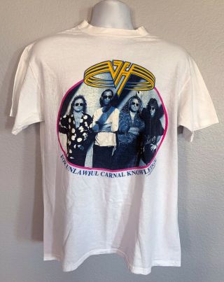 Van Halen T - Shirt Vtg 1991 For Unlawful Carnal Knowledge 1991 Poundcake Sz Xl