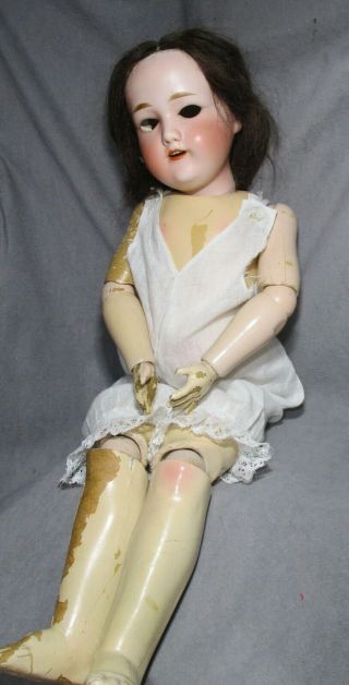 Vintage 20 " Effanbee Jointed Composition Doll W/bisque Nippon Head - Needs Love