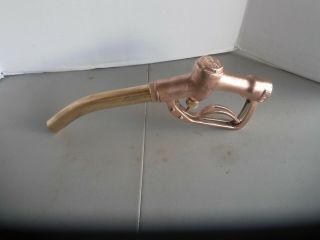 Vintage Brass Permadisc Milwalkee Valve Company Gas Pump Nozzle
