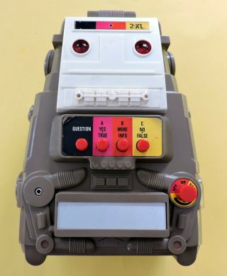 2xl Vintage 1980 - 81 Mego Corp Talking Robot With 20 Cartridges 8 Track Toy