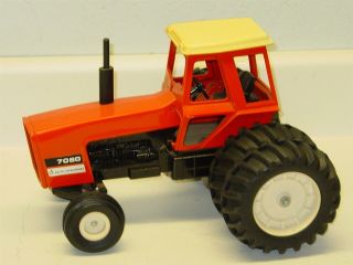 Vintage Ertl Allis Chalmers 7080 Dual Rears Tractor,  Cast Farm Toy