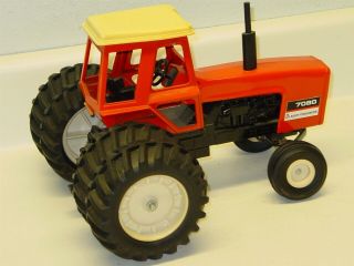 Vintage Ertl Allis Chalmers 7080 Dual Rears Tractor,  Cast Farm Toy 2