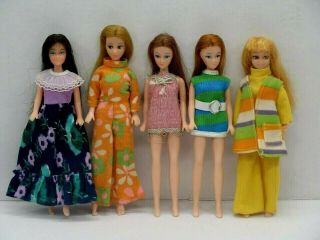 Topper Dawn Doll 10 Clone Dolls,  Extra Clothes