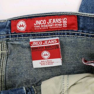 Vintage Jnco Jeans Crown Logo Carpenter Pants Wide Leg Skater 90s 34x30 4