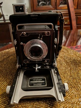 Vintage Century Graphic Graflex Camera 103mm F4.  5 Lens