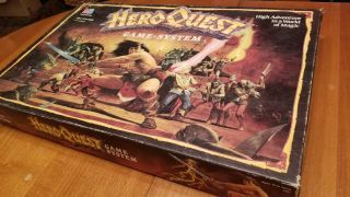 Hero Quest Game – Milton Bradley Game System Rare Vintage