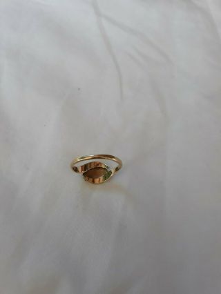 Vintage 10k Gold BFCL Rainbow Girls Ring Size 6.  25 4