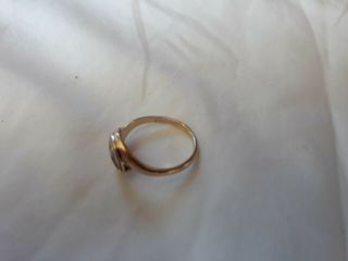 Vintage 10k Gold BFCL Rainbow Girls Ring Size 6.  25 5