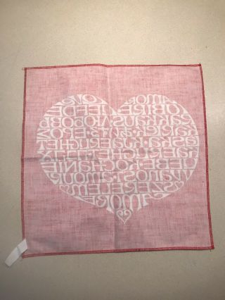 Alexander Girard Love Heart Panel Fabric Herman Miller Textile Eames Vintage 5