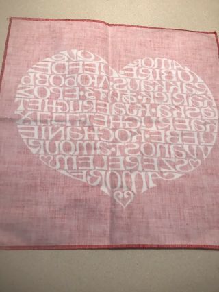 Alexander Girard Love Heart Panel Fabric Herman Miller Textile Eames Vintage 6