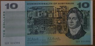 Coombs Randall $10.  00 Note Aunc - Unc.  Very Rare & Scarce This