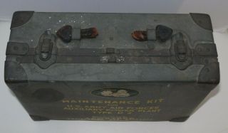 VTG WWII US ARMY AIR FORCE MAINTENANCE KIT BOX HEAVY DUTY FOR AUX POWER PLANT 5