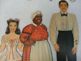 Gone With The Wind Paper Dolls Movie Memorabilia Vintage Gwtw 1940