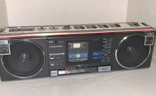 Toshiba Rt - Sf5 Autoreverse Cassette Am/fm/sw Stereo Player Recorder Vintage