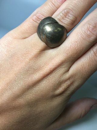 Vintage Rebajes Modernist Sterling Silver 925 Adjustable Ring