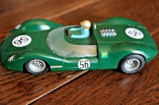Vintage Slot Car 6.  5 " Inches Lotus 1/24 56 Green Unknown Maker