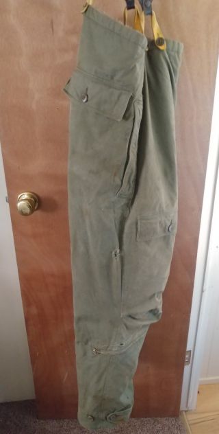 VTG 40s WWII US Army Air Force Type A - 9 Pants A9 Alpaca Flight Pants Green 38 3