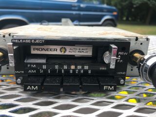 Vintage 70s Pioneer KP - 8005 Car Cassette Tape Deck/Radio Stereo 3
