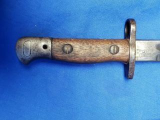 Vintage WWI 1907 British Lee Enfield Bayonet with Scabbard SMLE Pattern 2
