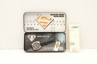 Vintage Fossil Limited Edition Of 15000 Superman Watch 1995 Volume Collectible