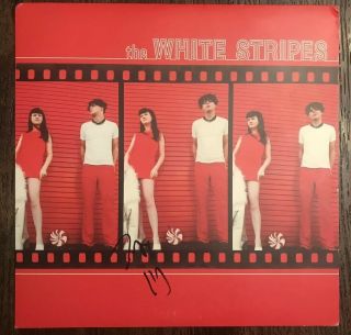 Jack White Signed The White Stripes 12” Vinyl Self Titled Autographed Rare