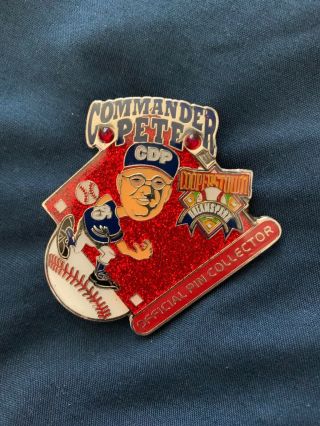 Commander Pete Cooperstown York Baseball Pin Very Rare Red Diamond Variation