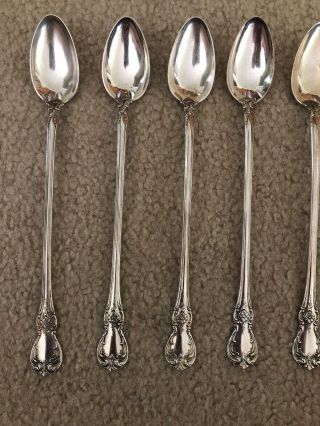 Towle Old Master Vintage Sterling Silver Set 8 Extra Long Iced Tea Spoons 2