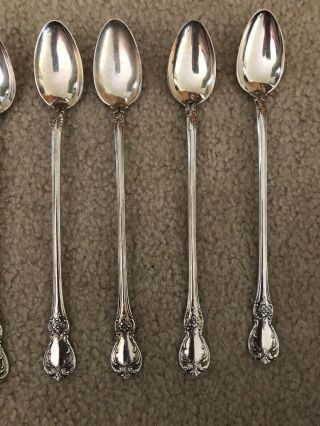 Towle Old Master Vintage Sterling Silver Set 8 Extra Long Iced Tea Spoons 4