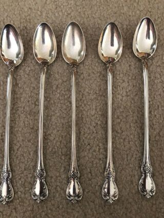 Towle Old Master Vintage Sterling Silver Set 8 Extra Long Iced Tea Spoons 5