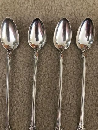 Towle Old Master Vintage Sterling Silver Set 8 Extra Long Iced Tea Spoons 8