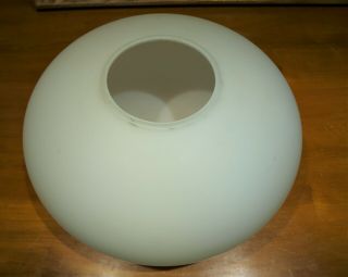 VTG Laurel Mushroom Shade Mid - Century Modern Table Lamp Floor Light Glass Globe 3