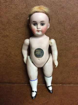 Antique German Bisque Mignonette 7 " Brize Baby Us Pat Made In Germany 5