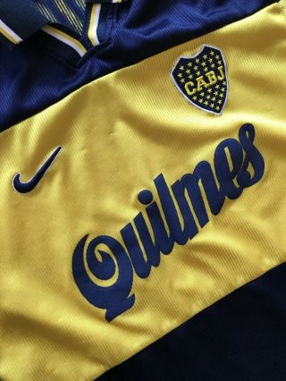 BOCA JUNIORS 1996/98 Vintage Home Football Shirt Soccer Jersey NIKE Jrs Rare 3