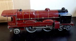 Vintage Tin O Gauge Railway 3c Electric Royal Scot 4 - 4 - 2 Locomotive,  Hornby Af