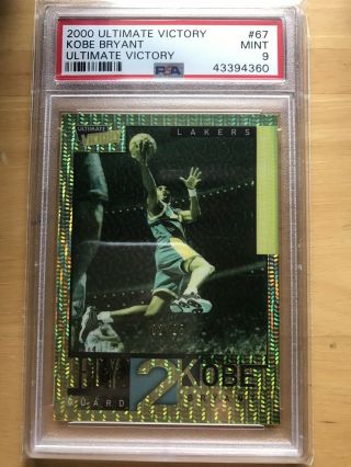 Kobe Bryant 2000 Ultimate Victory Gold Refractor /25 Psa 9 Rare