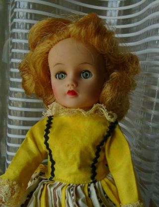 Vintage 1950s 10 " Miss Nancy Ann Teenage Doll W/ Tagged Dress From Nasb