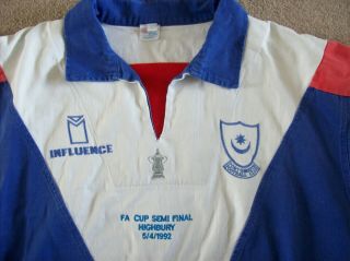 Vintage Portsmouth Fc Fa Cup Semi Final Highbury 1992 Drill Top (large)