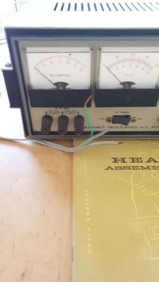 Heathkit Regulated High Voltage Power Supply model IP - 17 Vintage 3