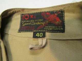 Vintage 10X Mfg Co.  Shooting Jacket Right Hand Size 40 High Power Match Prone 2