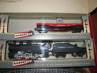 Vintage Gilbert HO Scale Penn Switcher Freight HO 320 Train Set 5