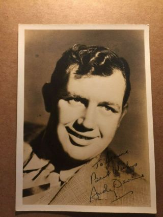 Andy Devine Very Rare Early Vintage Autographed Photo Robin Hood