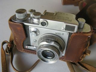 Vintage Minolta 35 Model Ii V1 Rangefinder Camera W/ Rokkor 5 Cm F2.  8 Lens