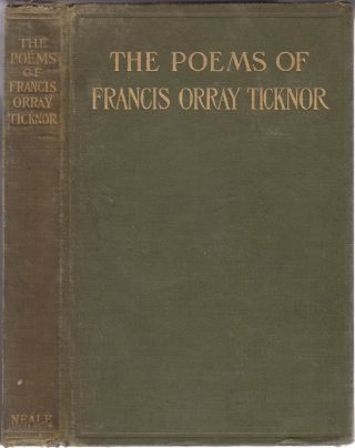 1911 Vtg Poems Francis Orray Ticknor Southern Georgia Poet Confederate Civil War